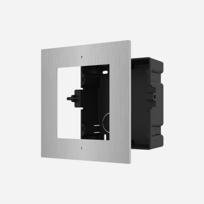 Hikvision DS-KD-ACF1/S 1 Module Frame and Back Box Intercom Stainless Bracket