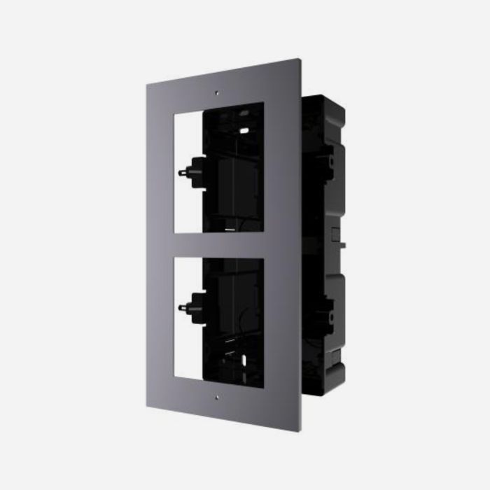 Hikvision DS-KD-ACF2/PLASTIC 2 Module Frame and  Back Box Aluminium Bracket