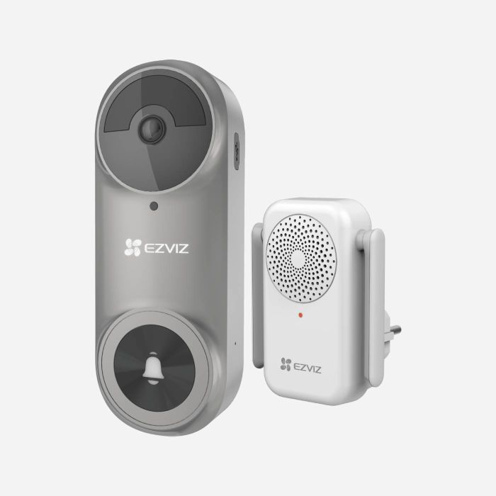  EZVIZ DB2-PRO Grey 5MP Battery-Powered Video Doorbell Camera