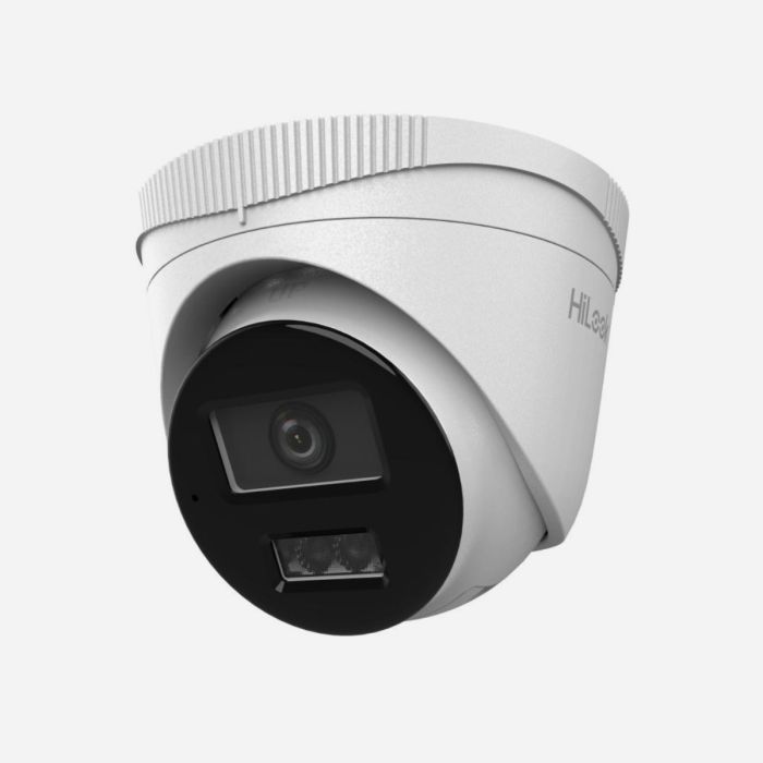 HiLook IPC-T240HA-LU 4MP Hybrid Light Turret IP Camera with Mic