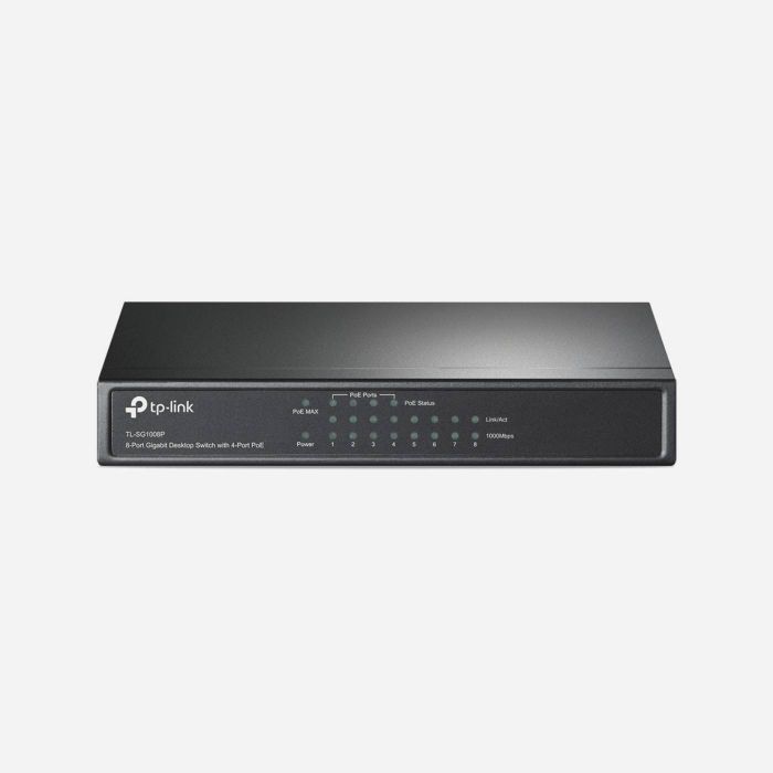 TP-Link TL-SG1008P8-Port Gigabit Desktop Switch with 4-Port PoE+